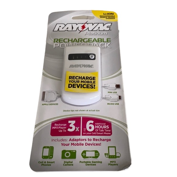 🍎FREE with purchase🍎Rayovac Rechargeable Power-pack - New - Picture 1 of 7